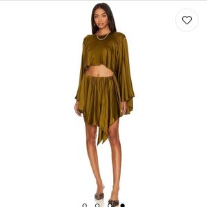 Seema Top in Olive Green